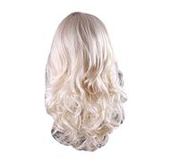 24" Stylish Long Curly Blonde Wigs for Women, Blonde wig Long Blonde Curly Wig Perfect Ladies Wigs for Party, Hallowmas and Christmas(Blonde)