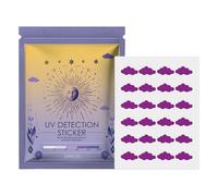 24 Sun Protection UV Stickers, UV Detection Plasters for Face and Body, Detection Stickers for Sunscreen, Sun Protection Patches, Know When Sunscreen Reapplied