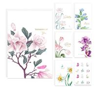 24 Sympathy Card with Envelopes Stickers Gold Foil Condolence Cards Assortment Floral Design with Heartfelt Messages for Memorial, Loss,Bereavement and Grief