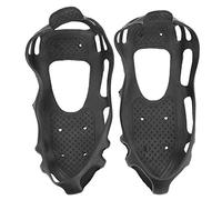 24 Teeth Ice Climbing Crampon Anti Slip Spiked Grips Cleats Hiking Ice Snow Shoes Durable Winter Traction Gear for Mountain Climbing Snow Trekking Stainless Steel TPE Rubber Black