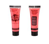 24 Tube Face and Body Paint Set, 10ml/0.34oz Each, Glow Under UV Light, 6 Neon Fluorescent Colors for Party, Clubbing, Festival, Halloween Makeup (6pcs)