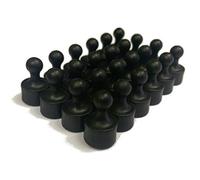 24 Tuxedo Black Magnetic Pins, Pawn Style - Perfect for Fun Fridge Magnets, Whiteboards, Cabinets, Photo Magnets for Refrigerator, and More