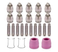 24 Unit Heavy Duty Welding Nozzle Set GasFlow & Cooling for Efficient Continuous Operations Ionized GasTorch Nozzles High Heat Resistance Tips