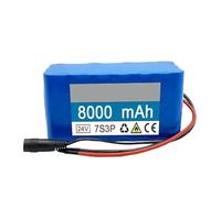 24 V 8Ah Lithium-ION battery, 7S3P, for electric bicycles, with 29.4 V 2 A charger, integrated BMS, for self-balancing electric scooters