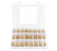 24 Values Ceramic Capacitor Assortment Kit,1200Pcs 50V Capacitors from 10pf -100nF in a Box