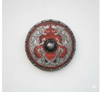 24 " Viking Dragon Designer Handmade Polished Styled Wooden Shield | Battle Ready Medieval LARP Shield