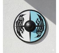 24 " Viking Shield Handmade Polished Dragon Wooden Shield | Battle Ready Medieval LARP Shield