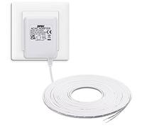 24 Volt Doorbell Transformer, C Wire Adapter Thermostats, Compatible with Ecobee, Nest and Honeywell Smart WiFi Thermostat, For Ring Nest,Wyze Doorbell (with 196in Cable White)