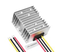 24 Volt Voltage Regulator, DC 10-36V Input, Fixed 24 Volt 4A Output, IP67 Waterproof Power Converter for Car, Truck, Boat, Vehicle, Solar System