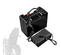 24 Volts Electric Wheelchair Battery 24V Lithium Battery 12Ah 15Ah 18Ah 20Ah 25Ah 30Ah 35Ah 40Ah 45Ah 50Ah Replacement Battery for 250-1200W Electric Wheelchair Motor with Charger,24V 50Ah