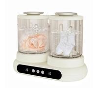 24 W Dual 2L Twin-Tub Mini Washing Machine - 5/15 min Quick & Intensive Wash, 360° Bionic Impeller Spin, LED Display