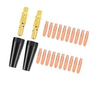 24 Welding Nozzles Multiple Size Copper Alloys Rubber Closed Tip Consistent Most Torches Heavy Duty Copper Nozzles