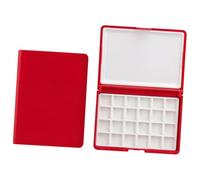 24 Wells Watercolor Paint Tray Small Paint Storage Box with Leakproof Lid for Artists Students Travel Sketching Leak Proof Watercolor Container