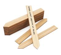 24 Wooden Plant Labels 15cm x 2cm for Indoor/Outdoor Use - Eco Biodegradable Wood, Durable Plant Name Sticks - WPL048