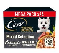 CESAR Natural Goodness Casserole Mixed Selection in Gravy 24x100g
