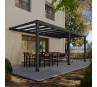 Palram - Canopia Canopia by Palram Stockholm Patio Cover 3.4 X 7.4 Clear - Grey, Grey