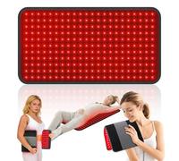 24’’ x 12’’ Large Red Light Pad for Body, 660nm&850nm Infrared Light Mat Full Bodym, 6 Time Settings,5 Brightness,3 Light Modes