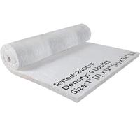 24" x 12" x 1" Thick Ceramic Fiber Insulation Blanket - High Temp Insulation - 4# 2400F Rated - Fire Proof Blanket for Wood Stove Baffle, Furnace, Forge, Kiln, Chimney, Fireplace, Pizza Oven, Boiler
