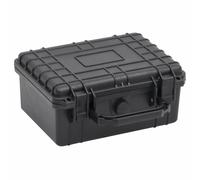 (24 x 19 x 11 cm) vidaXL Portable Flight Case Black 24x19x11 cm PP Flight Case Storage Handle