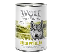 24 x 400g Wolf of Wilderness Wet Dog Food - Special Price! * - Adult Single Protein Green Fields - Lamb (24 x 400g)