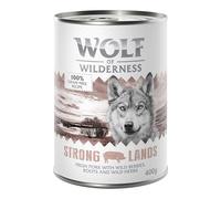 24 x 400g Wolf of Wilderness Wet Dog Food - Special Price! * - Adult Single Protein Strong Lands - Pork (24 x 400g)