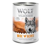 24 x 400g Wolf of Wilderness Wet Dog Food - Special Price! * - Adult Single Protein Wide Acres - Chicken (24 x 400g)