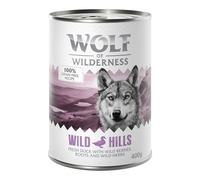 24 x 400g Wolf of Wilderness Wet Dog Food - Special Price! * - Adult Single Protein Wild Hills - Duck (24 x 400g)