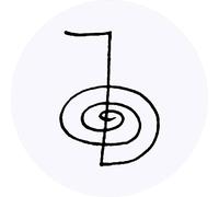 24 x 40mm Round 'Cho Ku Rei Symbol' Stickers (SK00053148)