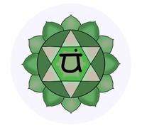 24 x 40mm Round 'Heart Chakra' Stickers (SK00068721)