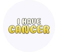 24 x 40mm Round 'I Have Cancer' Stickers (SK00056228)