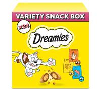 24 x 60g Dreamies Cat Treats Mixed Variety Snack Box Chicken Cheese & Salmon