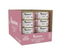 24 x 70g Applaws Natural Adult Wet Cat Food Tins Tuna Fillet with Prawn in Broth