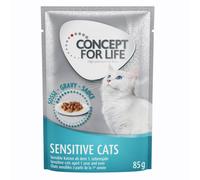24 x 85g Concept for Life Wet Cat Food - 20 + 4 Free! * - Sensitive Cats - in Gravy (24 x 85g)