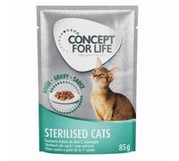 24 x 85g Concept for Life Wet Cat Food - 20 + 4 Free! * - Sterilised Cats - in Gravy (24 x 85g)