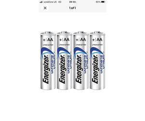 24 X AA ENERGIZER ULTIMATE LITHIUM ULTRA BATTERIES LR6 L91 DIGITAL~ LOOSE WRAPED