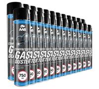24 x AABCOOLING Compressed Gas Duster 750ml - Compressed Air for Cleaning Computer, Keyboard, and Other Office Equipment, Laptop Cleaner, PC Cleaning Kit, Air, Can of Air, Aerosol Duster, Canned Air