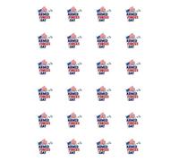 24 x Armed Forces Day Edible Wafer or Icing Cupcake Topper Fun Party Cake Decorations Perfect For Brownies Cookies Muffins & More!… (Premium Icing Sheet)
