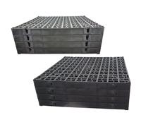 Wham Handy 3-Drawer Storage Tower - Stackable Plastic - Black