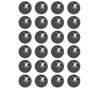 24 x Bowling Ball - BLACK Edible Wafer or Icing Cupcake Toppers Fun Sports Hobby Party Cake Decorations Perfect For Brownies Cookies Muffins & More! (Edible Wafer Card)