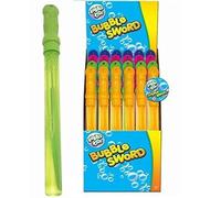 24 x Bubble Swords Stick Wand Assorted Colours 120ml Party Summer Fillers Toys- Wholesale Box