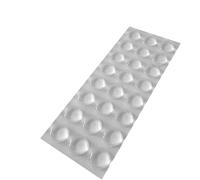 24 x Clear 12.7mm x 3.5mm High Self Adhesive Polyurethane Bumper Feet Stops Bumpons Cylindrical (Pack of 24)