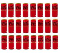24 x Coca-Cola Zero Zuccheri Zero Caffeina Refreshing Drink Zero Sugar Zero Caffeine Disposable Tin 330 ml