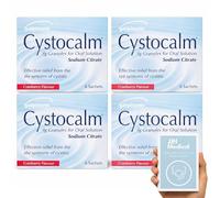 24 x Cystitis Relief Sachets 4g Cranberry Granules, Cystitis and UTI Treatment for Women, Urinary Tract Support, Pack of 4x6, JJH Guide