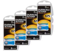60 x Duracell Size 675 Hearing Aid Batteries Blue -Zinc Air Mercury Free PR44