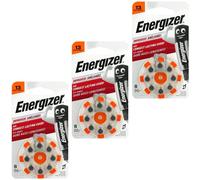 24 x Energizer Size 13 Hearing Aid Batteries Orange - Zinc Air Mercury Free PR48