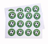 24 x Football Themed Thank You for Coming to My Party Stickers Thank You Labels - Football Sport Themed Party Bag Seals