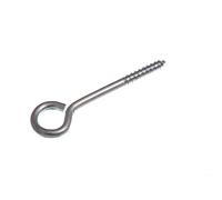 24 x Garden Vine Eyes Screw in Closed Hooks 75MM 3" ZP Steel Heavy Duty