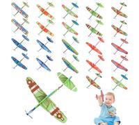 24 x Gliding Planes Set, Individually Packed Polystyrene Aviator Children, Polystyrene Planes for Children, Gliding Planes Styrofoam Flying Set, Ideal as Party Bag Gift Give Aways Children's Birthday