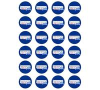 24 x Happy Nurses Day Edible Wafer or Icing Cupcake Toppers National Nurse Day Party Cake Decorations Perfect For Brownies Cookies Muffins & More! (Edible Wafer Card)