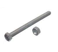 24 x HEX Bolts Set Screw 4.8 Grade M8 100MM BZP ZINC Plated